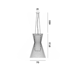 Foscarini Allegro Vivace Susp. 10M Lampe A Suspension