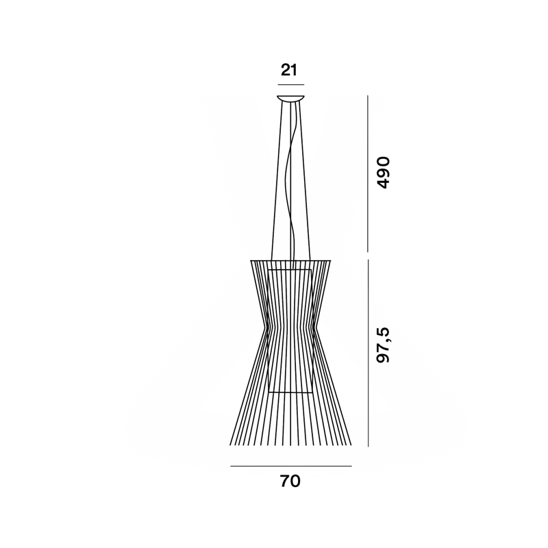 Foscarini Allegro Vivace Led Susp. 10M Lampe A Suspension