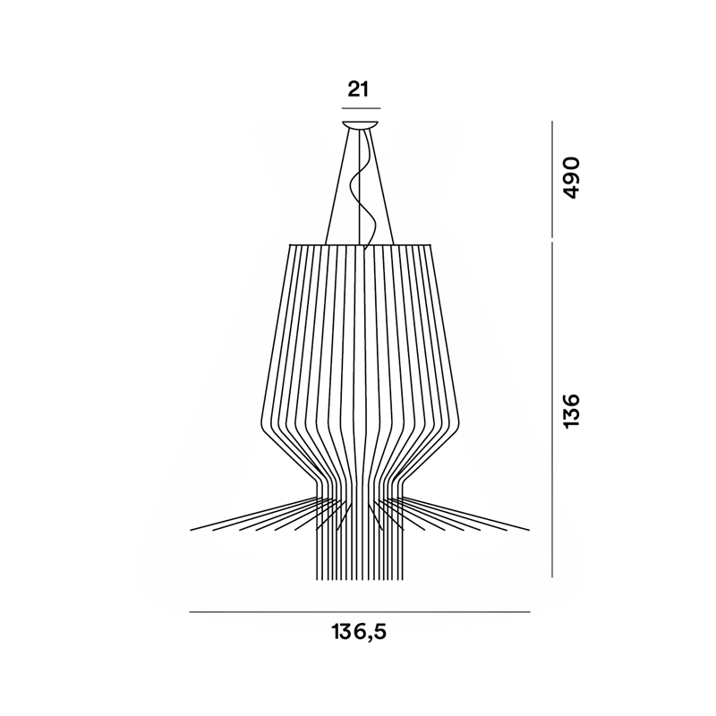Foscarini Allegro Assai Susp. 10M Lampe A Suspension