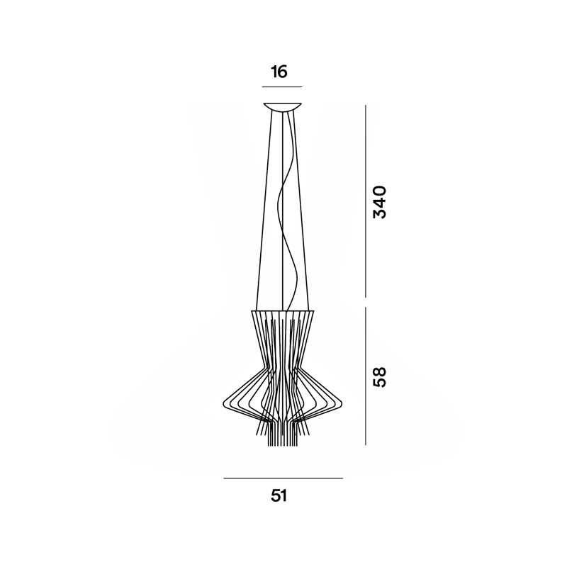 Foscarini Allegretto Ritmico Susp. 10M Lampe A Suspension