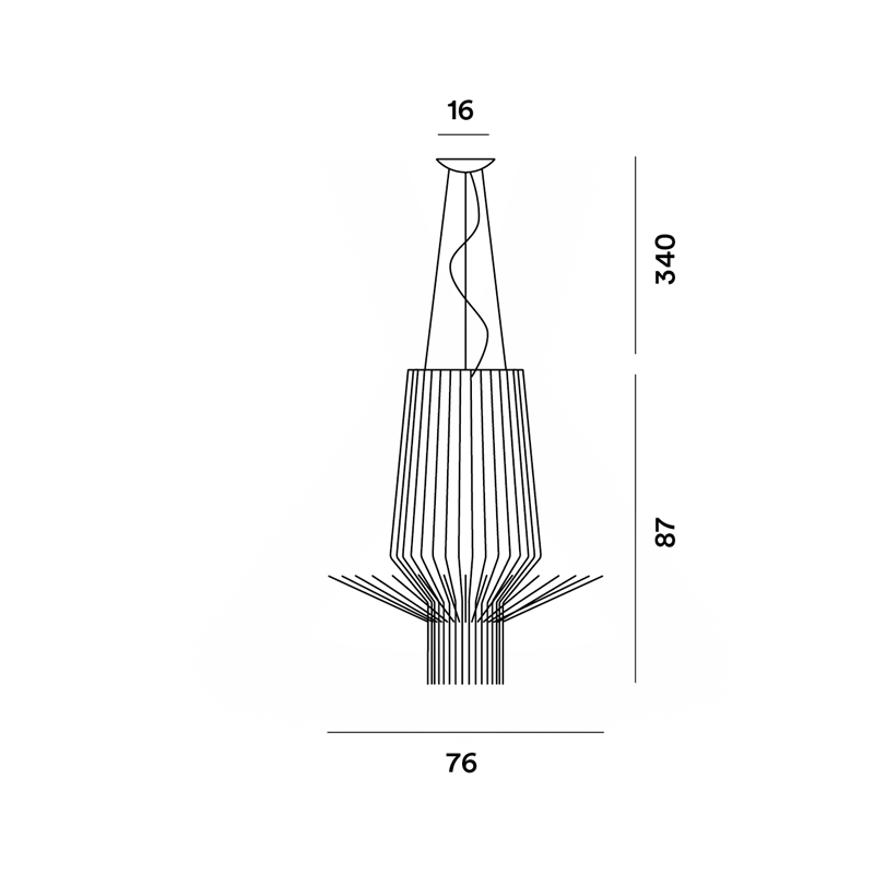 Foscarini Allegretto Assai Susp. 10M Lampe A Suspension