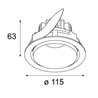 Modular Lighting Smart kup 115 adjustable LED GE Einbaustrahler
