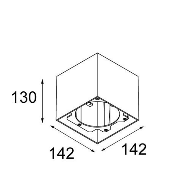 Modular Lighting Smart surface box 115 1x LED GI Deckenlampe