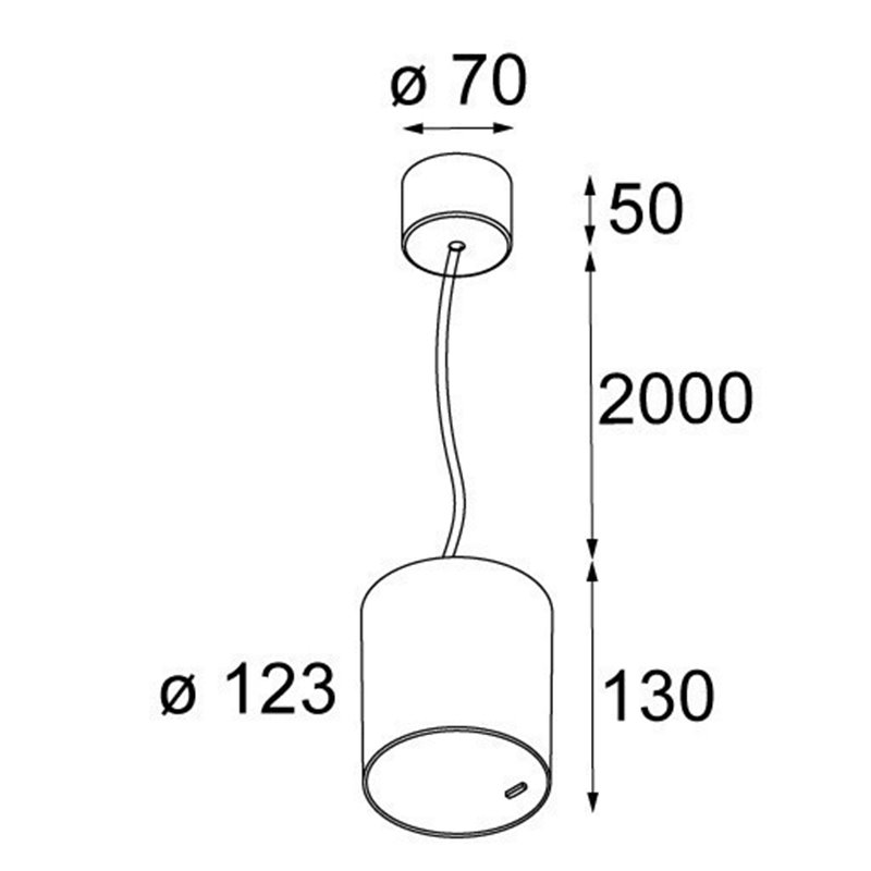 Modular Lighting Smart tubed suspension 115 LED GI Hängelampe