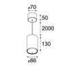Modular Smart tubed suspension 82 L LED GI Lampe de suspension