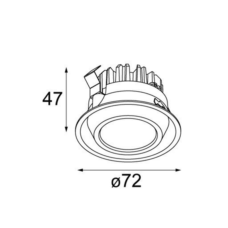Modular M-LED 70 GE Spot encastré