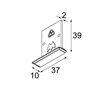 Modular Lighting Pista track 48V recessed (flange) endplates (2) Decken- / Wandlampe
