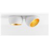 Modular Marbul recessed 115 2x LED warm dim GE Lumière encastrée