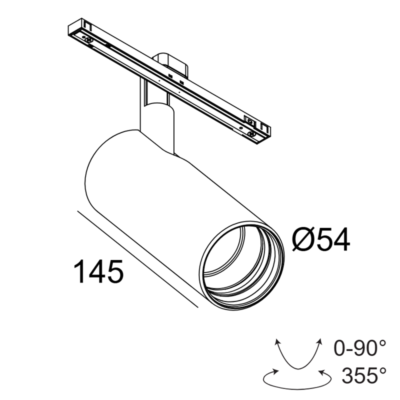 Delta Light Soli - 52 Soft Mdl luminaire sur rail