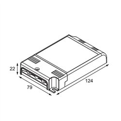 Modular LED Driver Constant Current 0-10V/1-10W/Push-Dim/Dalie 350-1050mA 25-60W WD