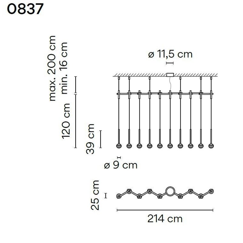 Vibia Algorithm 10X Lineal Recessed lampe a suspension