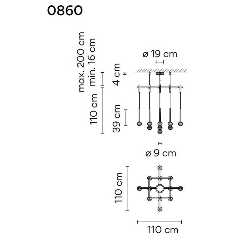 Vibia Algorithm 13X Rectangular lampe a suspension