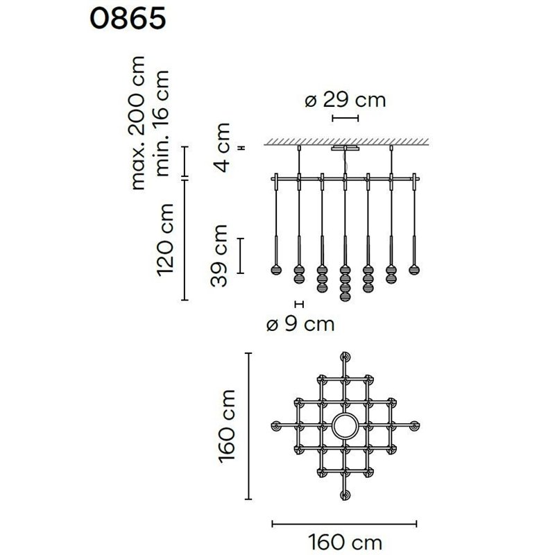 Vibia Algorithm 25X Rectangular lampe a suspension