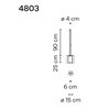Vibia Bamboo 90 Recessed lampadaire extérieurs