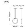 Vibia Cosmos 1X 48 lampe a suspension