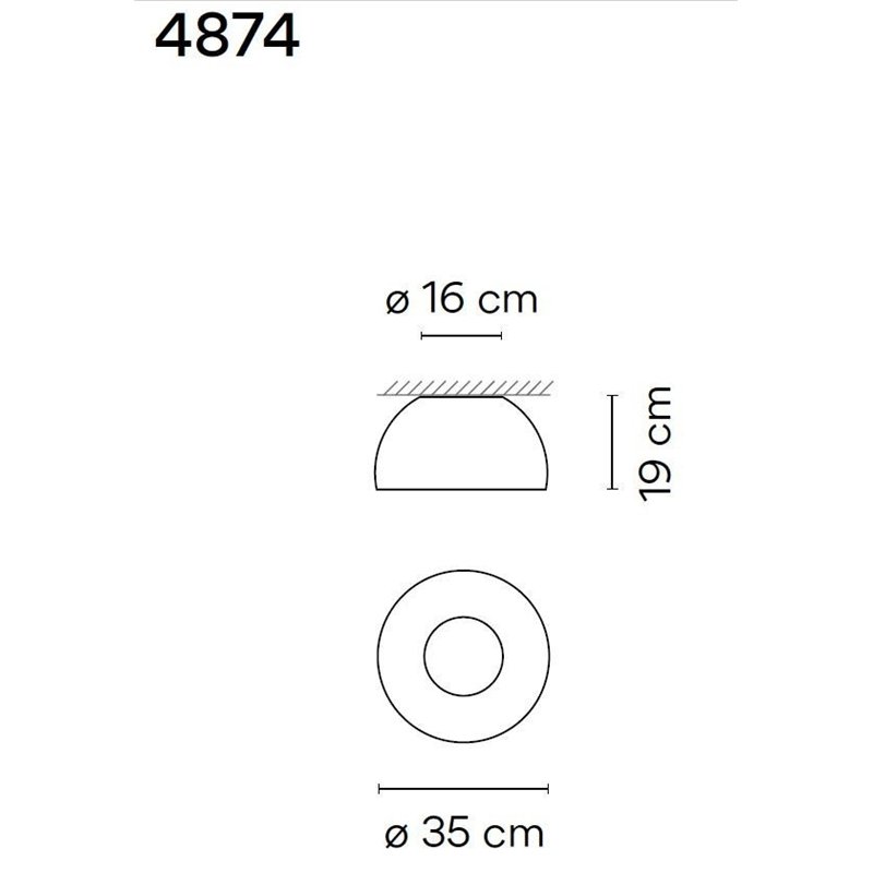 Vibia Duo 35 plafonnier