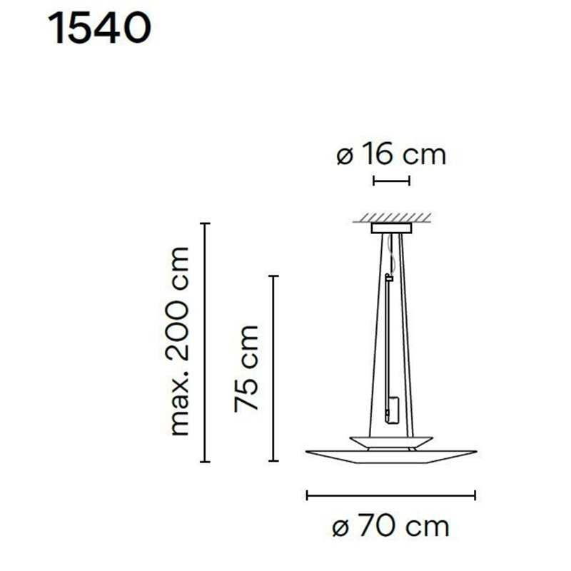 Vibia Flamingo 1X lampe a suspension