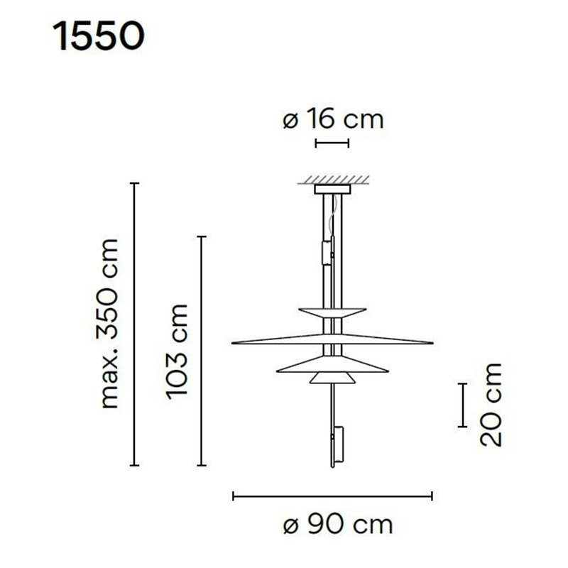 Vibia Flamingo 3X Medium lampe a suspension