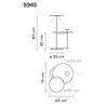Vibia Flat Triple 90 lampadaire