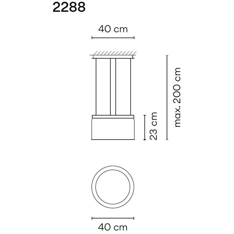 Vibia Guise 23X40 lampe a suspension