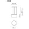 Vibia Guise 23X40 lampe a suspension