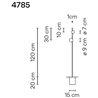 Vibia June 2X 120 Recessed lampadaire extérieurs