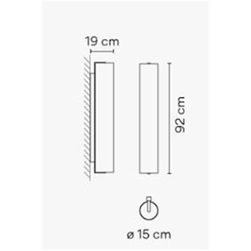 Vibia Kontorno Closed 92 applique