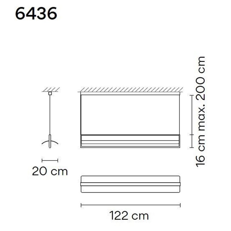 Vibia Kontorno Open 122 lampe a suspension