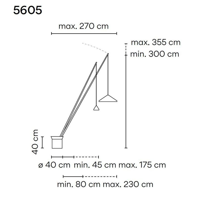 Vibia North 270 lampadaire