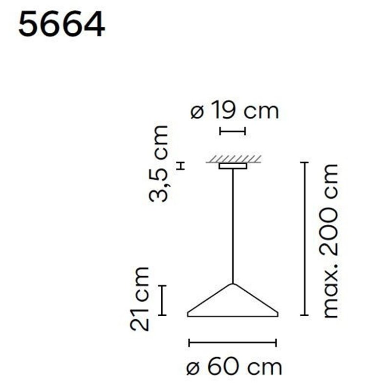 Vibia North 60 lampe a suspension