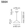 Vibia North 60 lampe a suspension