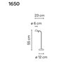 Vibia Pin 23 lampe de table