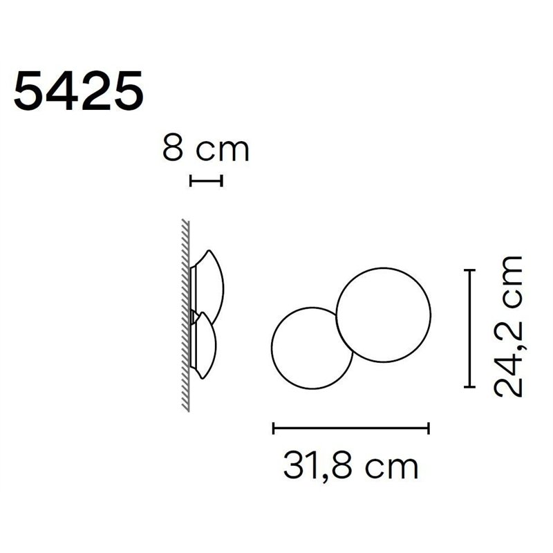 Vibia Puck 2X 31,8 applique