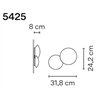Vibia Puck 2X 31,8 applique