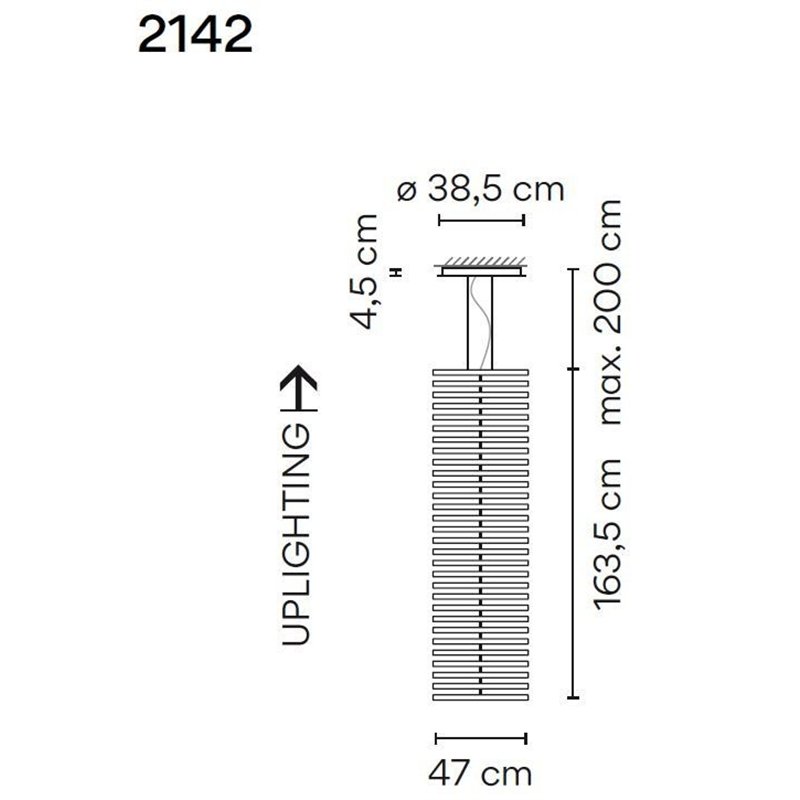 Vibia Rhythm Vertical 30X 47 lampe a suspension