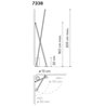 Vibia Sticks 2X 205 lampadaire