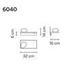 Vibia Suite 16 Left Glass Diffuser applique
