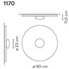 Vibia Top 90 plafonnier