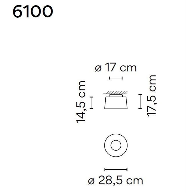 Vibia Tube 28,5 plafonnier