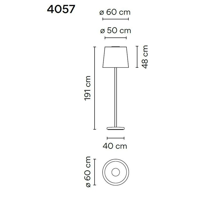 Vibia Wind 191 lampadaire extérieurs
