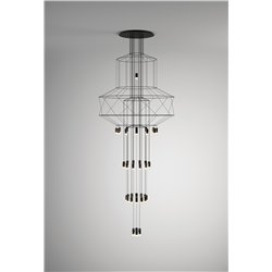 Vibia Wireflow Chandelier 396 lampe a suspension