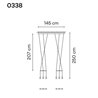 Vibia Wireflow Lineal 6B lampe a suspension