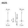 Vibia Brisa 103 lampadaire extérieurs