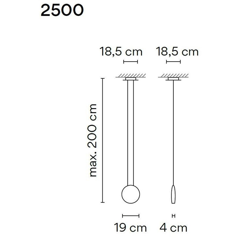Vibia Cosmos 1X 19 lampe a suspension