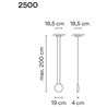 Vibia Cosmos 1X 19 lampe a suspension