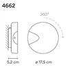 Vibia Dots A Turnable Switch applique