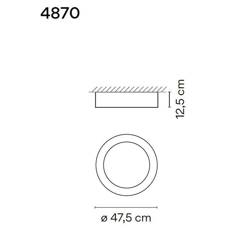 Vibia Duo 47,5 plafonnier