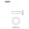 Vibia Duo 47,5 plafonnier