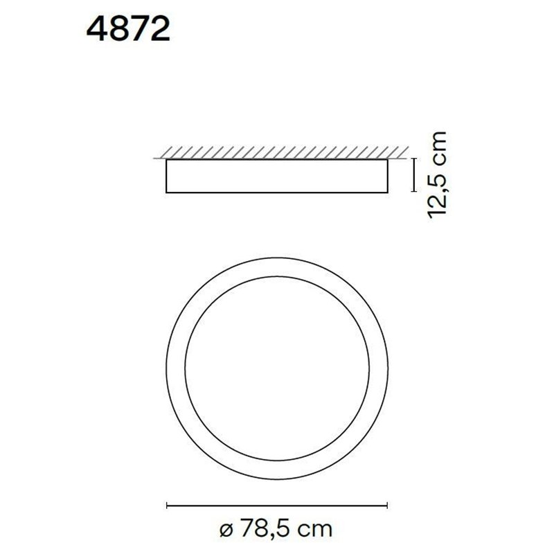 Vibia Duo 78,5 plafonnier
