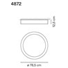 Vibia Duo 78,5 plafonnier